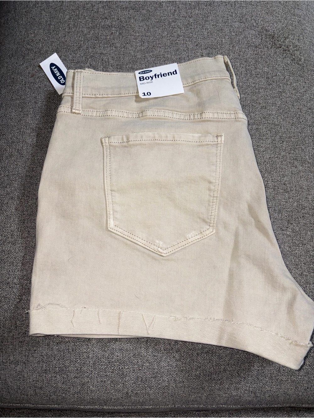Old Navy Neutral Beige Boyfriend Shorts